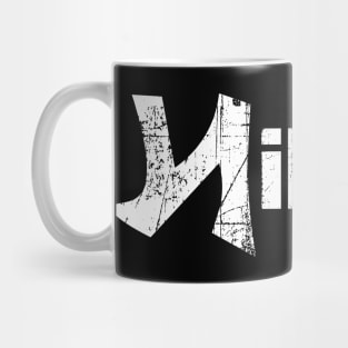 Nihilist Distressed Style Symbol Design Mug